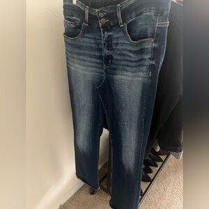 BKE Women's Dark Blue Boot Cut Jeans Style 75 32x34